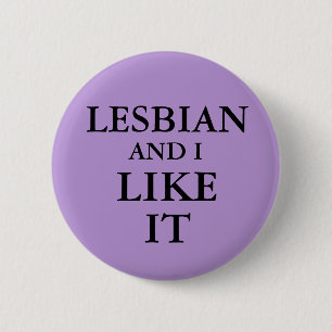 Badge - Lesbisch en ik vind het leuk Ronde Button 5,7 Cm