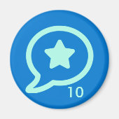 Badge Magneet - Lof 10 (Voorkant)