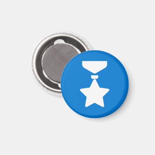 Badge Magneet - Medaille (Voorkant / Achterkant)