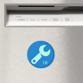 Badge Magneet - Moersleutel 10 (Insitu (Vaatwasser))