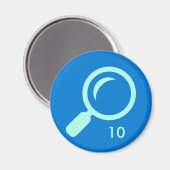 Badge Magnet - Zoeken 10 (Voorkant / Achterkant)