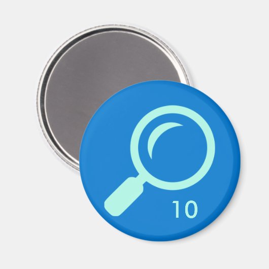 Badge Magnet - Zoeken 10 (Voorkant / Achterkant)