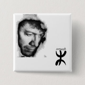 Badge Matoub Lounès Vierkante Button 5,1 Cm