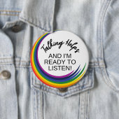 BADGE Mental Health Awareness | Talkhulp Ronde Button 4,0 Cm (In situ)