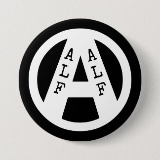Badge met ALF-symbool Ronde Button 7,6 Cm