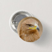 Badge met Golden Eagle Ronde Button 3,2 Cm (Voorkant /achterkant)