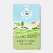badge met logo golf-thema (Voorzijde)