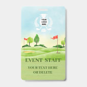 badge met logo golf-thema (Achterkant)