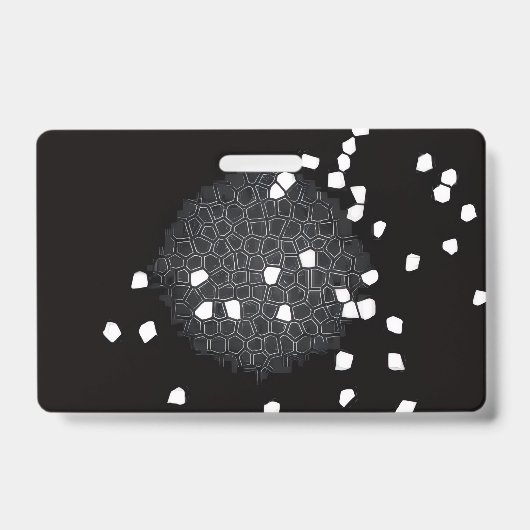 Badge met verbroken puzzelpatroon horizontaal (Voorzijde)