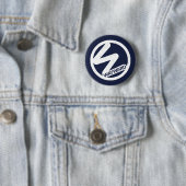 Badge met White Wayward Logo Ronde Button 5,7 Cm (In situ)