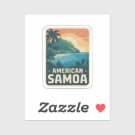 Badge Nationaal Park van Amerikaans Samoa Sticker