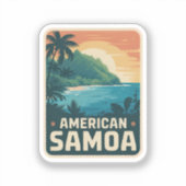 Badge Nationaal Park van Amerikaans Samoa Sticker (Voorkant)
