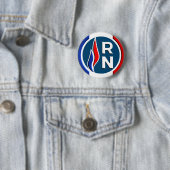 Badge NEW LOGO RN 3D Ronde Button 5,7 Cm (In situ)