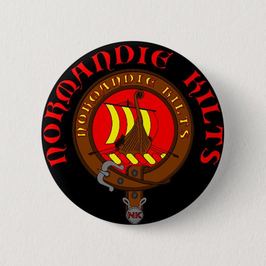 Badge Normandie Kilts Ronde Button 5,7 Cm (Voorkant)