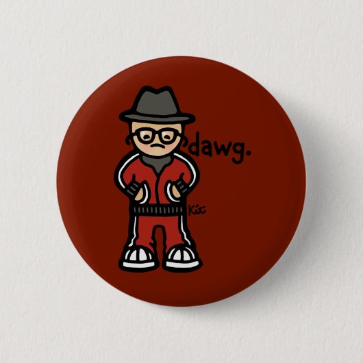 badge of badness. ronde button 5,7 cm (Voorkant)