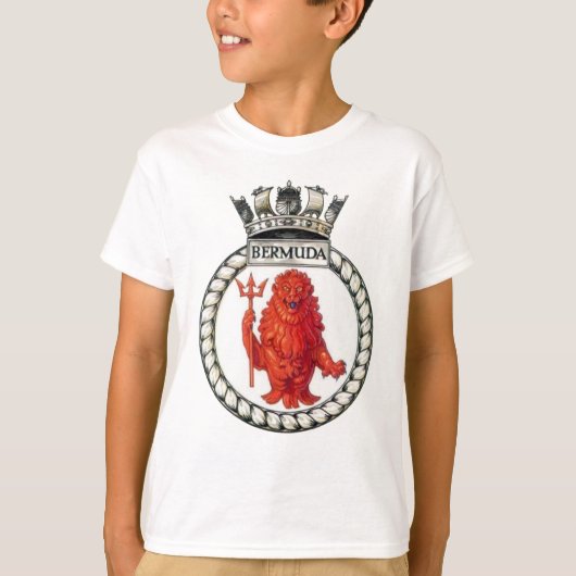 Badge of HMS Bermuda T-shirt (Voorkant)