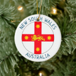 Badge of New South Wales, Australië Keramisch Ornament<br><div class="desc">Badge of New South Wales,  Australië.</div>