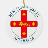 Badge of New South Wales, Australië Keramisch Ornament (Voorkant)