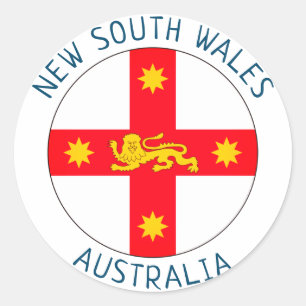 Badge of New South Wales, Australië Ronde Sticker