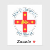 Badge of New South Wales, Australië Sticker (Vel)
