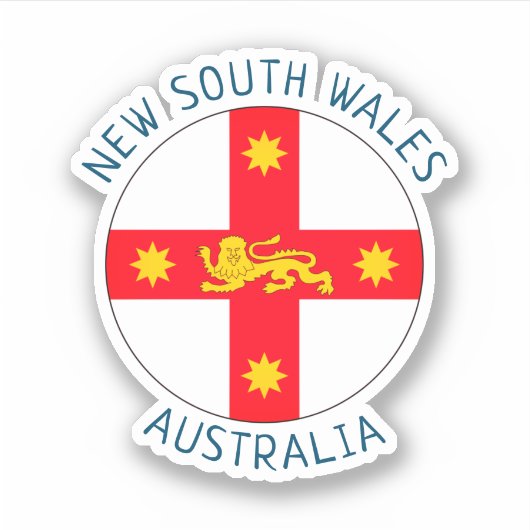 Badge of New South Wales, Australië Sticker (Voorkant)