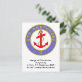 Badge of TS Arethusa Briefkaart (Staand voorkant)