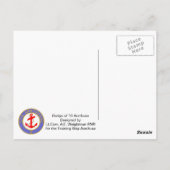 Badge of TS Arethusa Briefkaart (Achterkant)