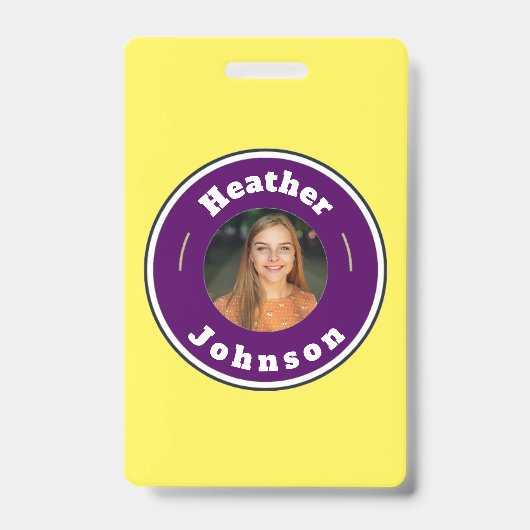 Badge - Op maat (naam & foto toevoegen) (Voorzijde)