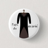 Badge pappa ronde button 3,2 cm (Voorkant)