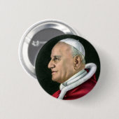 Badge - Paus John XXIII Ronde Button 5,7 Cm (Voorkant /achterkant)