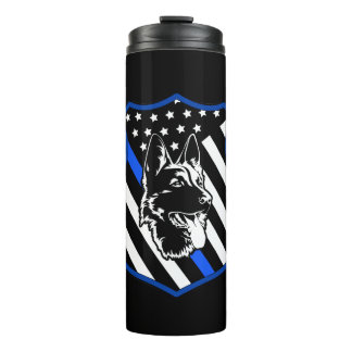 Badge Police Dog Thermal Tumbler Thermosbeker