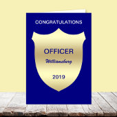 Badge Politie Academie Afstuderen Kaart