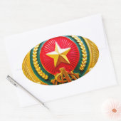 badge politie en brandweer ovale sticker (Envelop)