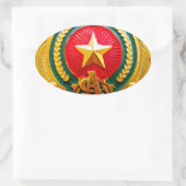 badge politie en brandweer ovale sticker (Tas)