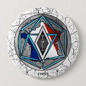 BADGE RADIO RONDE BUTTON 4,0 CM (Voorkant)