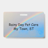 Badge - Regenboog- en poolafdrukken (Achterkant)