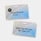 Badge - Regenboog- en poolafdrukken (Voor- en achterkant)