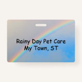 Badge - Regenboog- en poolafdrukken (Achterkant)