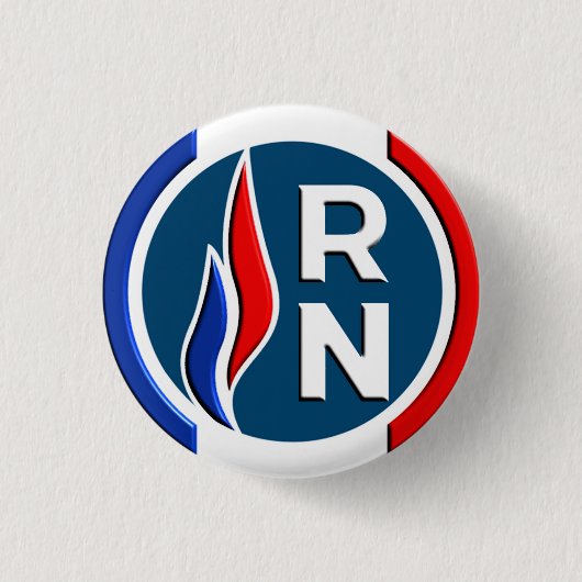Badge RN 3D Ronde Button 3,2 Cm (Voorkant)