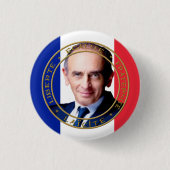 Badge Rond 2,50 Cm Zemmour président Ronde Button 3,2 Cm (Voorkant)