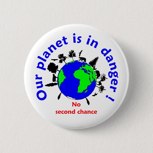 Badge Rond 5 cm ecologie Ronde Button 5,7 Cm (Voorkant)