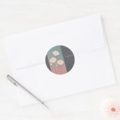 Badge Rond 5 Cm Roses, personalized Ronde Sticker (Envelop)