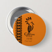 Badge Rond 7,6 cm Cagou Style Ronde Button 7,6 Cm (Voorkant /achterkant)