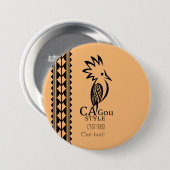 Badge Rond 7,6 cm Cagou Style Ronde Button 7,6 Cm (Voorkant /achterkant)