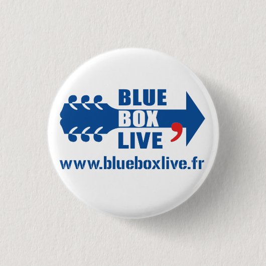 Badge Rond Blue Box Live Ronde Button 3,2 Cm (Voorkant)