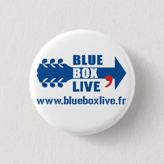 Badge Rond Blue Box Live Ronde Button 3,2 Cm