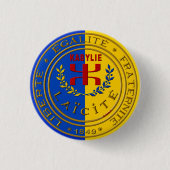 Badge rond Kabylie laïque Ronde Button 3,2 Cm (Voorkant)