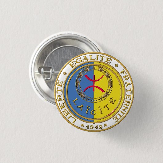 Badge rond, LAÏCITÉ Ronde Button 3,2 Cm (Voorkant /achterkant)