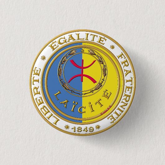 Badge rond, LAÏCITÉ Ronde Button 3,2 Cm (Voorkant)