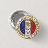 Badge rond Républicain laïc Ronde Button 3,2 Cm (Voorkant /achterkant)